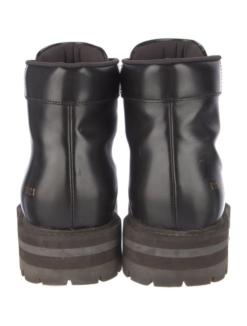 Woman by Common Projects Leather Combat Boots