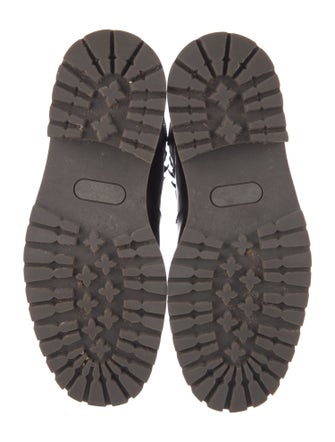 Woman by Common Projects Leather Combat Boots