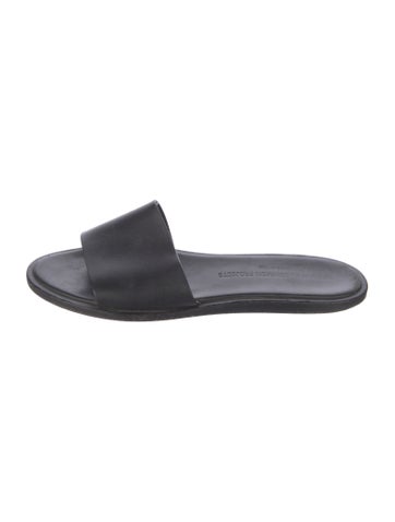 Woman by Common Projects Sandals Leather Slides IT 40 | 10