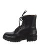 Woman by Common Projects Leather Combat Boots