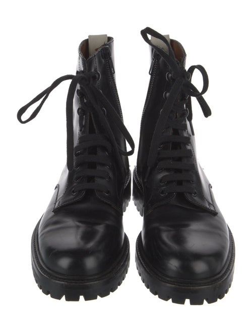 Woman by Common Projects Leather Combat Boots