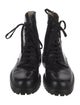 Woman by Common Projects Leather Combat Boots