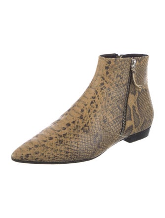 Woman by Common Projects Snakeskin Animal Print Boots