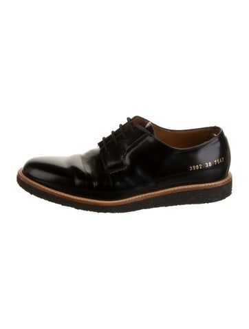 Woman by Common Projects Flats Leather Oxfords IT 38 | 8