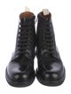 Woman by Common Projects Leather Combat Boots