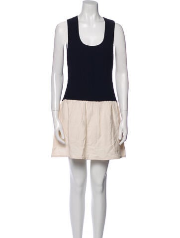 Woman by Common Projects Dresses Colorblock Pattern Mini Dress S