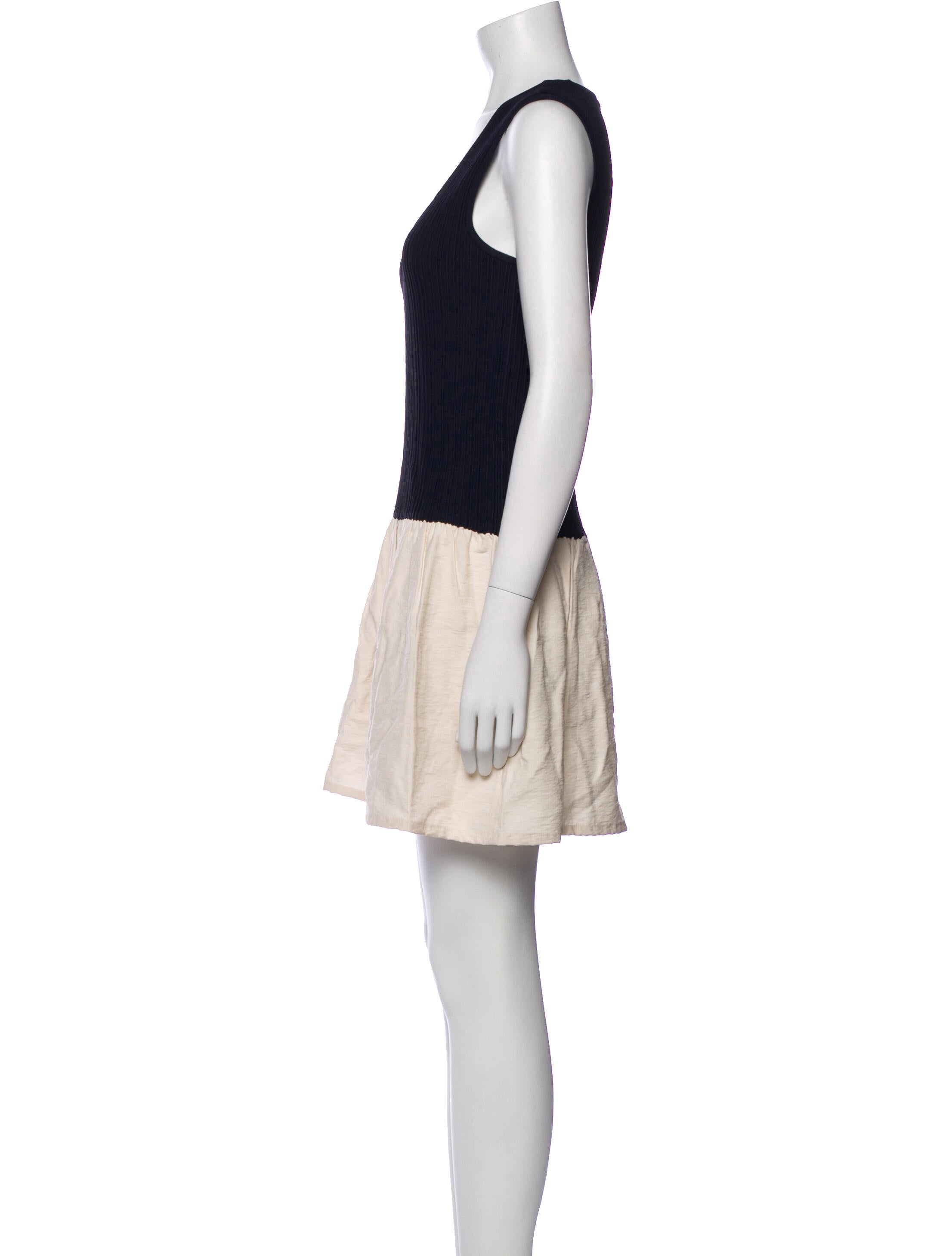 Woman by Common Projects Colorblock Pattern Mini Dress