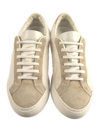 Woman by Common Projects Wool Colorblock Pattern Sneakers
