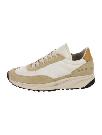 Woman by Common Projects Suede Colorblock Pattern Sneakers