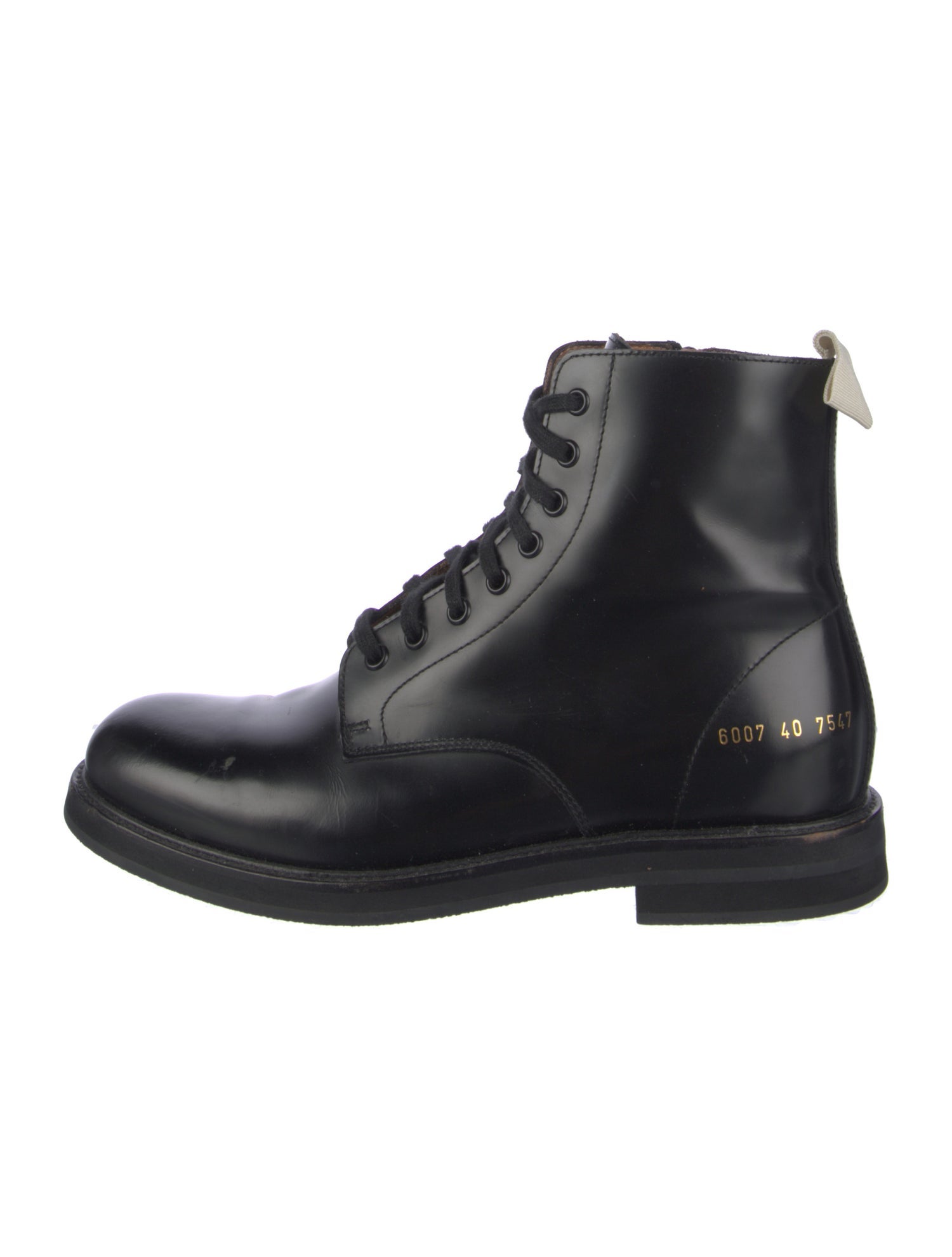 Woman by Common Projects Leather Combat Boots
