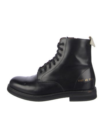 Woman by Common Projects Boots Leather Combat 8
