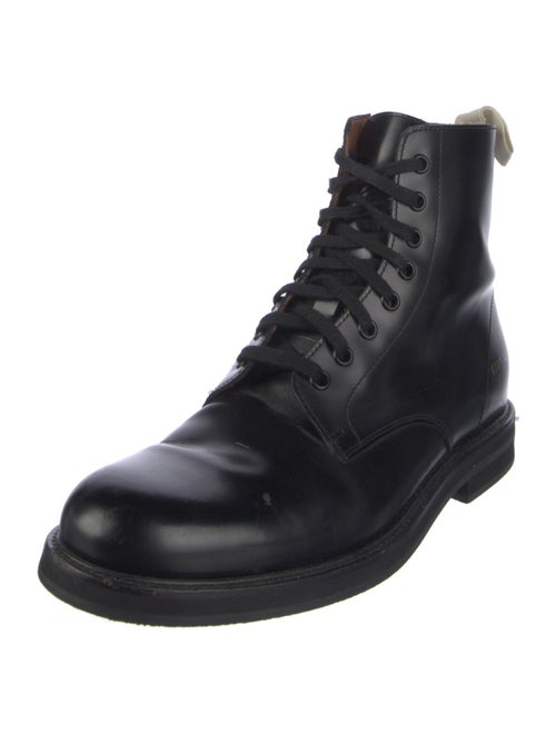 Woman by Common Projects Leather Combat Boots