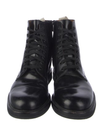 Woman by Common Projects Leather Combat Boots