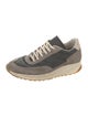 Woman by Common Projects Suede Colorblock Pattern Athletic Sneakers