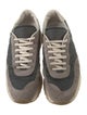 Woman by Common Projects Suede Colorblock Pattern Athletic Sneakers