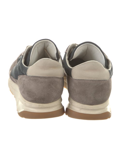 Woman by Common Projects Suede Colorblock Pattern Athletic Sneakers