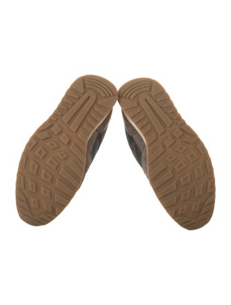 Woman by Common Projects Suede Colorblock Pattern Athletic Sneakers