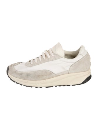 Woman by Common Projects Suede Colorblock Pattern Sneakers