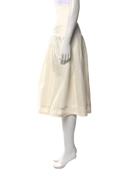 Urban Zen Eyelet Trim Midi Length Skirt