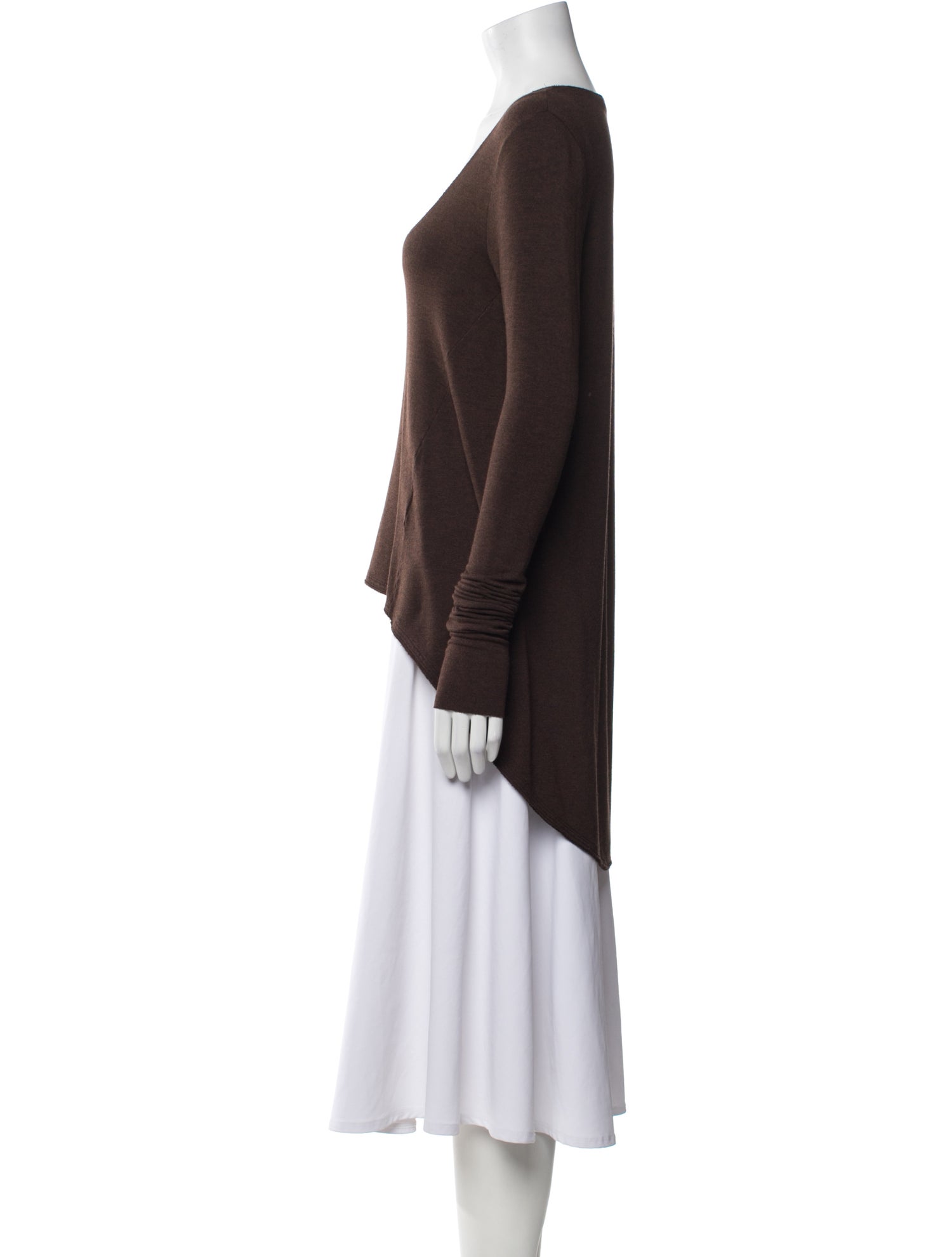 Urban Zen Scoop Neck Long Sleeve Top