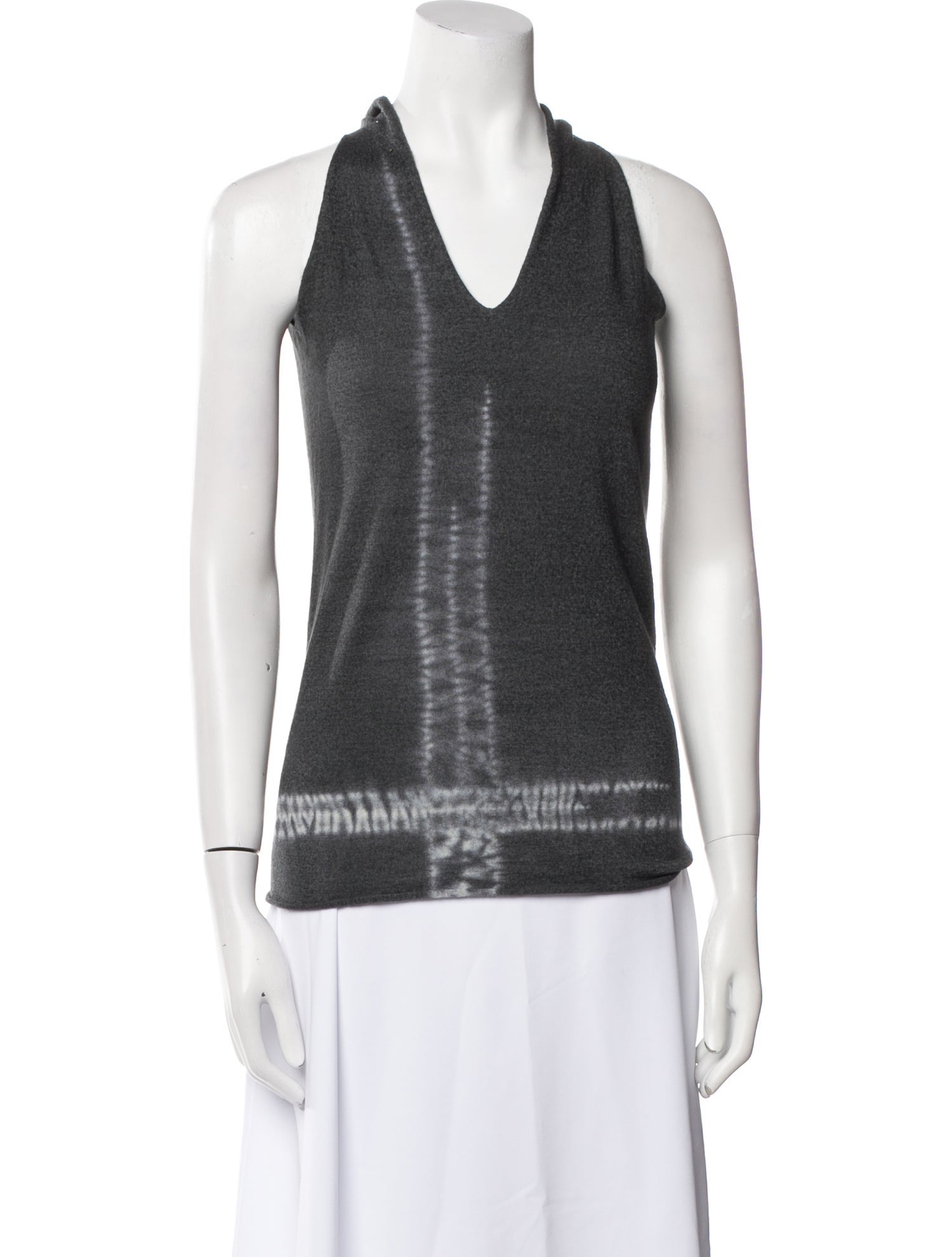 Urban Zen Cashmere Plaid Print Sweater