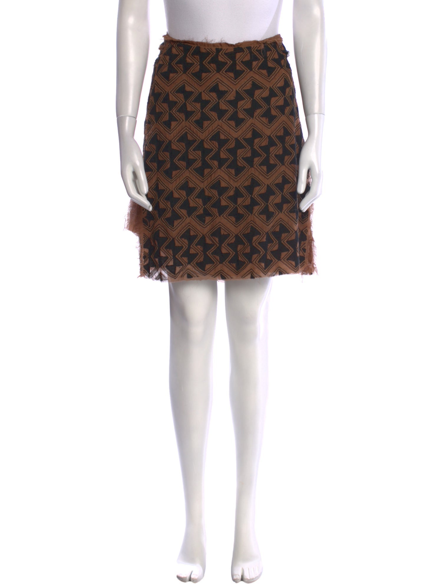 Urban Zen Printed Knee-Length Skirt