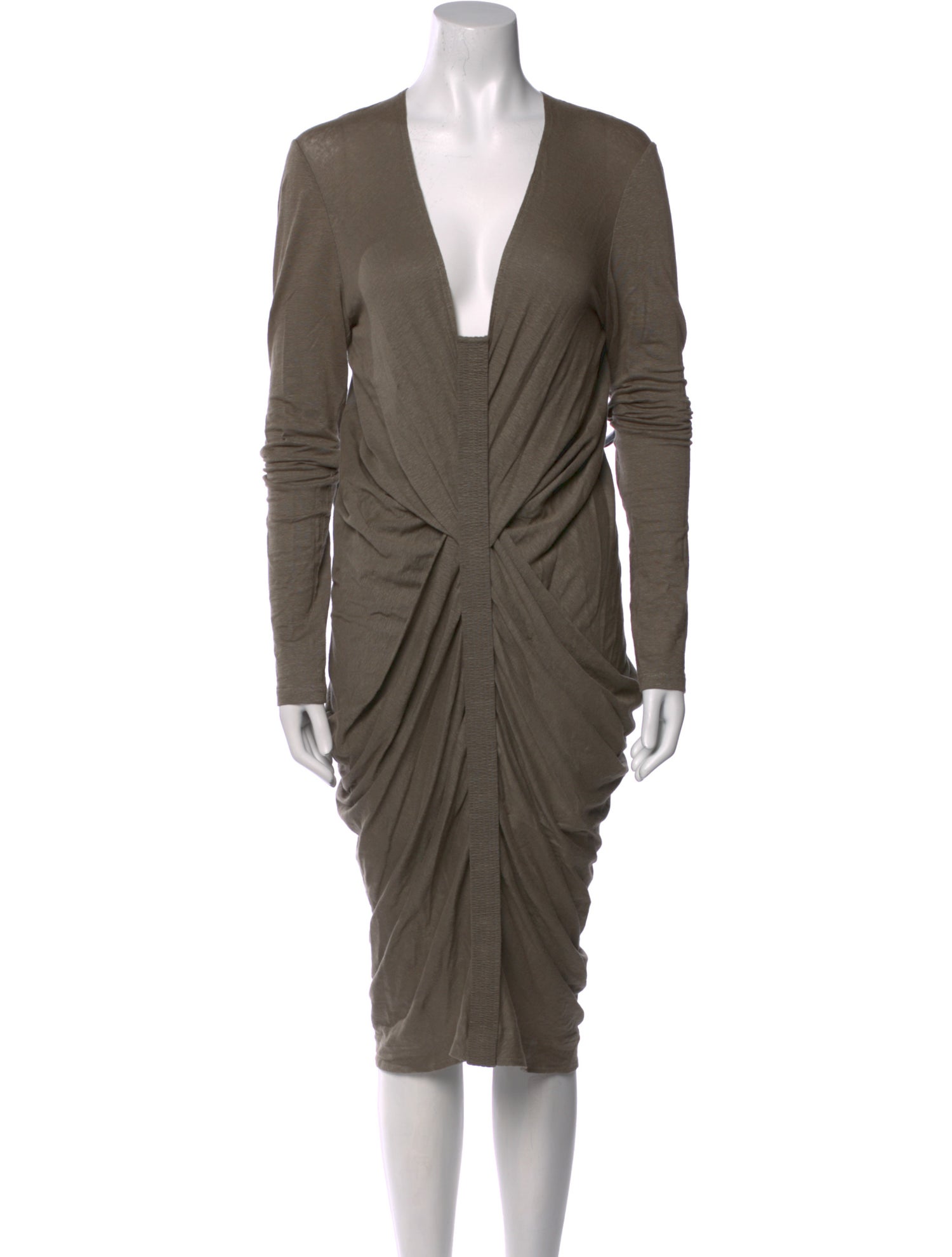 Urban Zen V-Neck Midi Length Dress