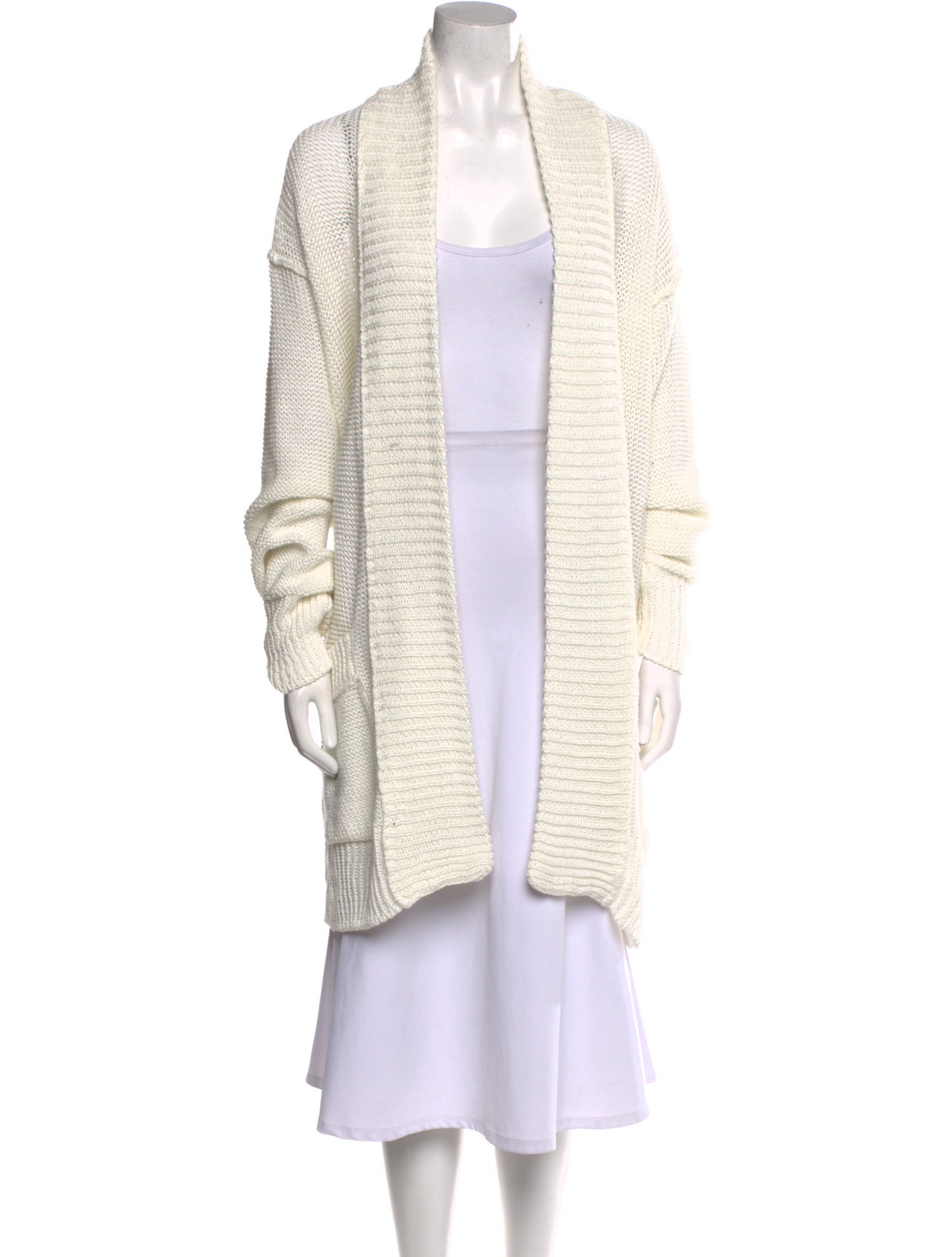 Urban Zen Linen Open Front Sweater