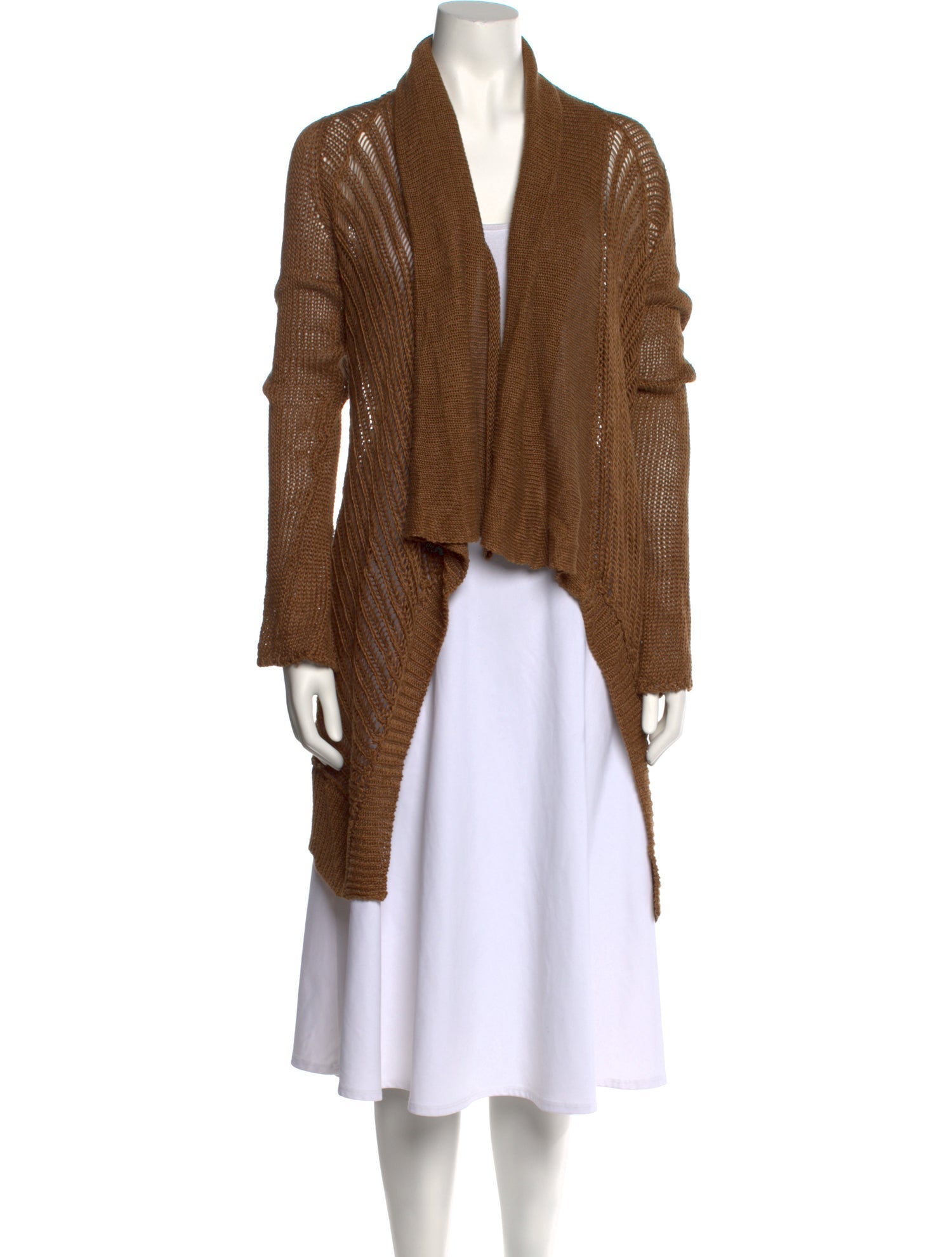 Urban Zen Linen Open Front Sweater