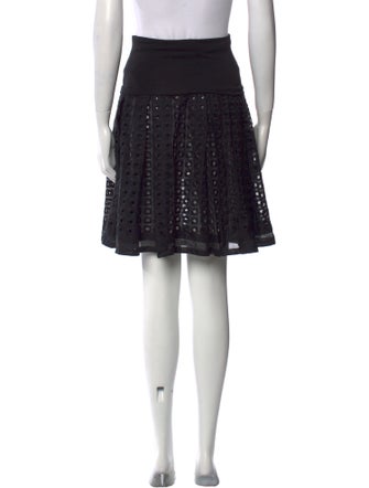 Urban Zen Eyelet Trim Knee-Length Skirt