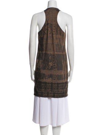 Urban Zen Printed Scoop Neck Tunic