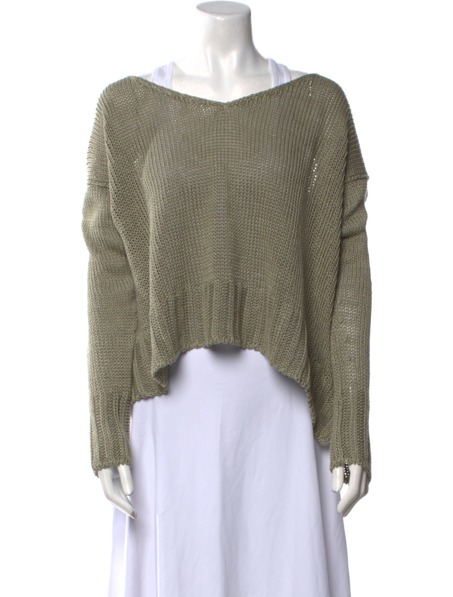 Urban Zen Hemp Bateau Neckline Sweater