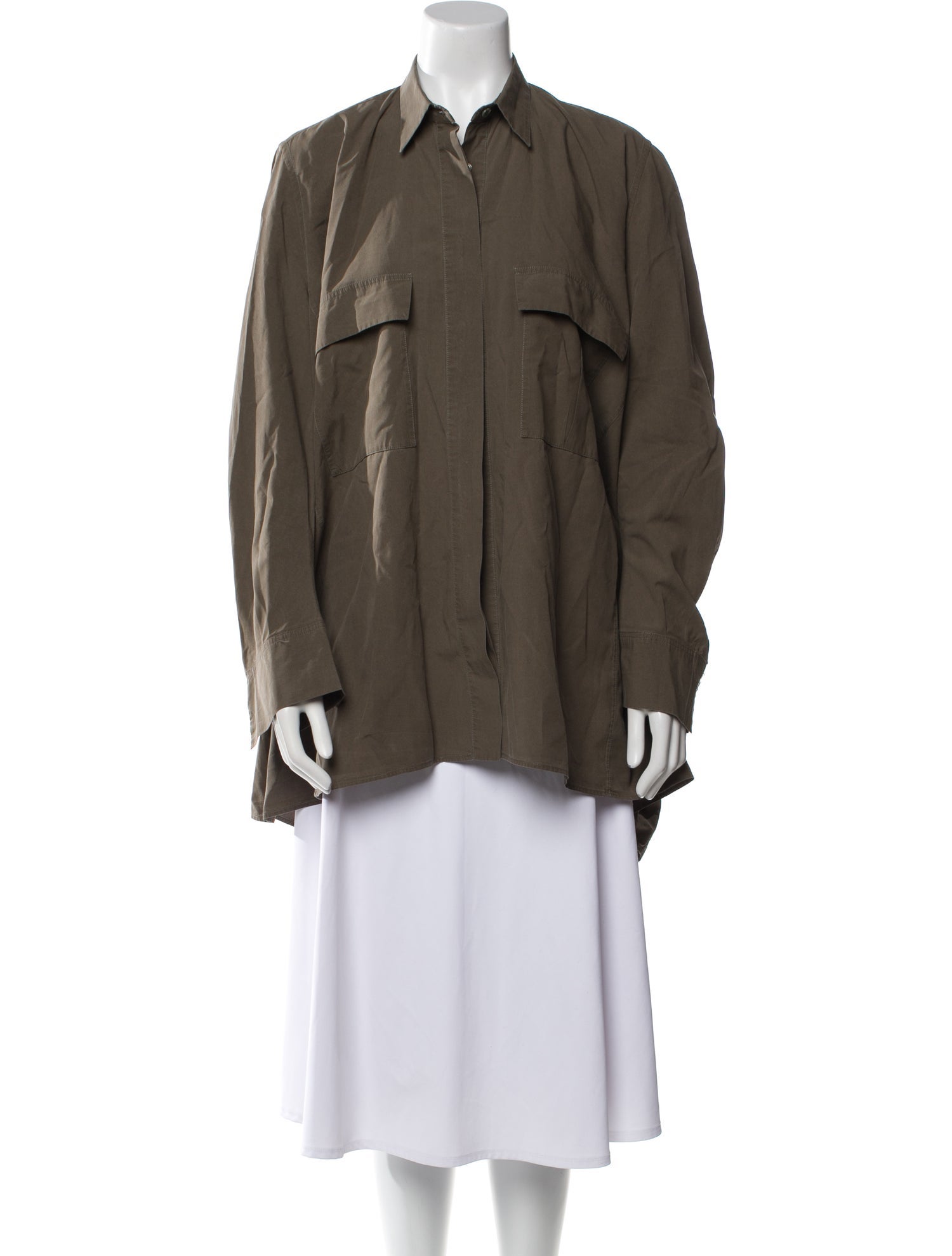 Urban Zen Long Sleeve Button-Up Top