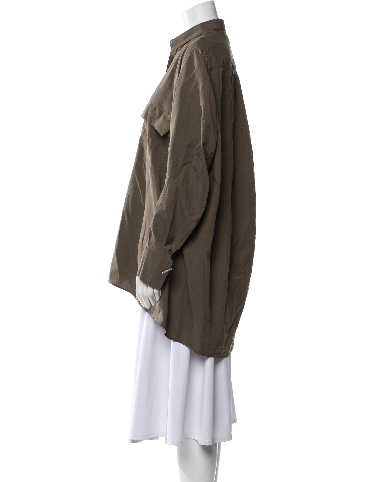 Urban Zen Long Sleeve Button-Up Top