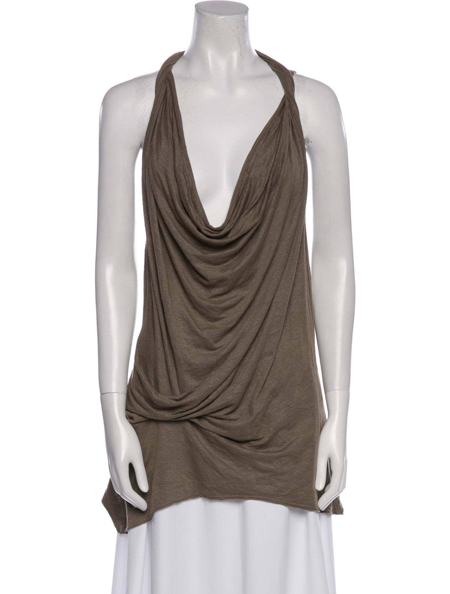 Urban Zen Linen Cowl Neck Top
