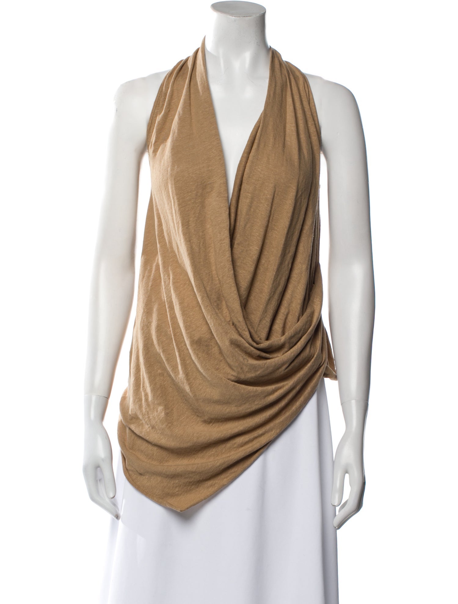 Urban Zen Linen Cowl Neck Top