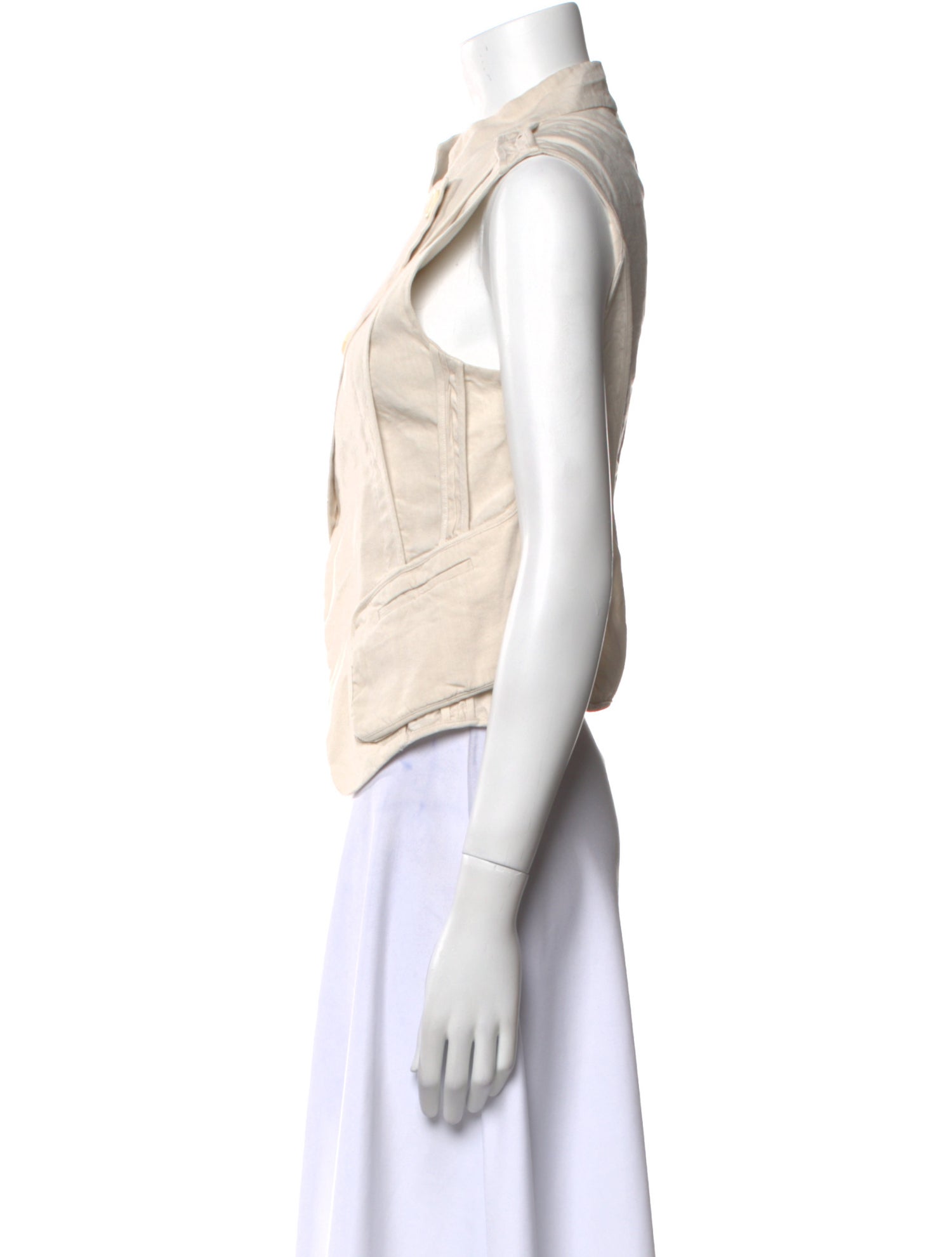 Urban Zen Linen Mock Neck Crop Top