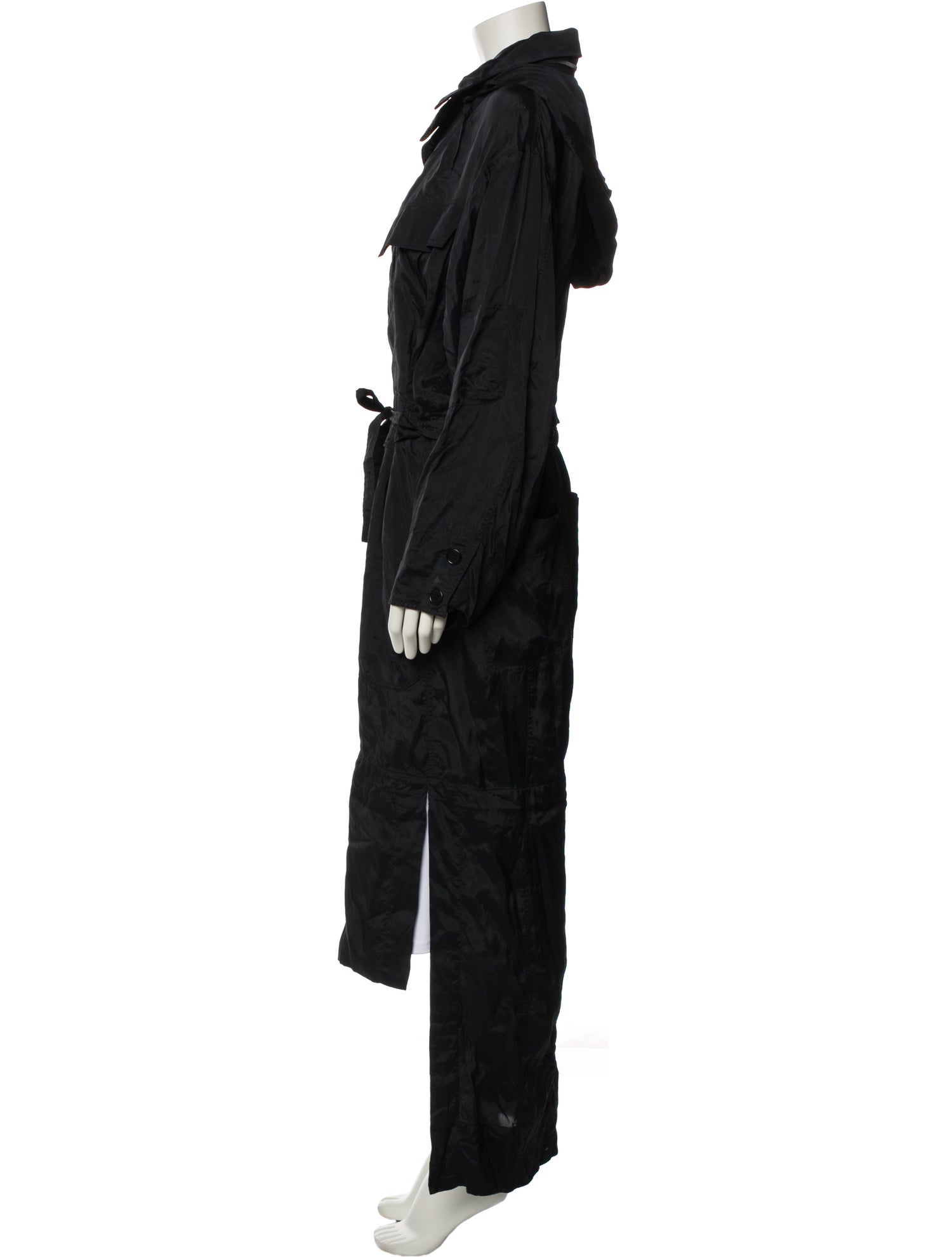 Urban Zen Plaid Print Trench Coat