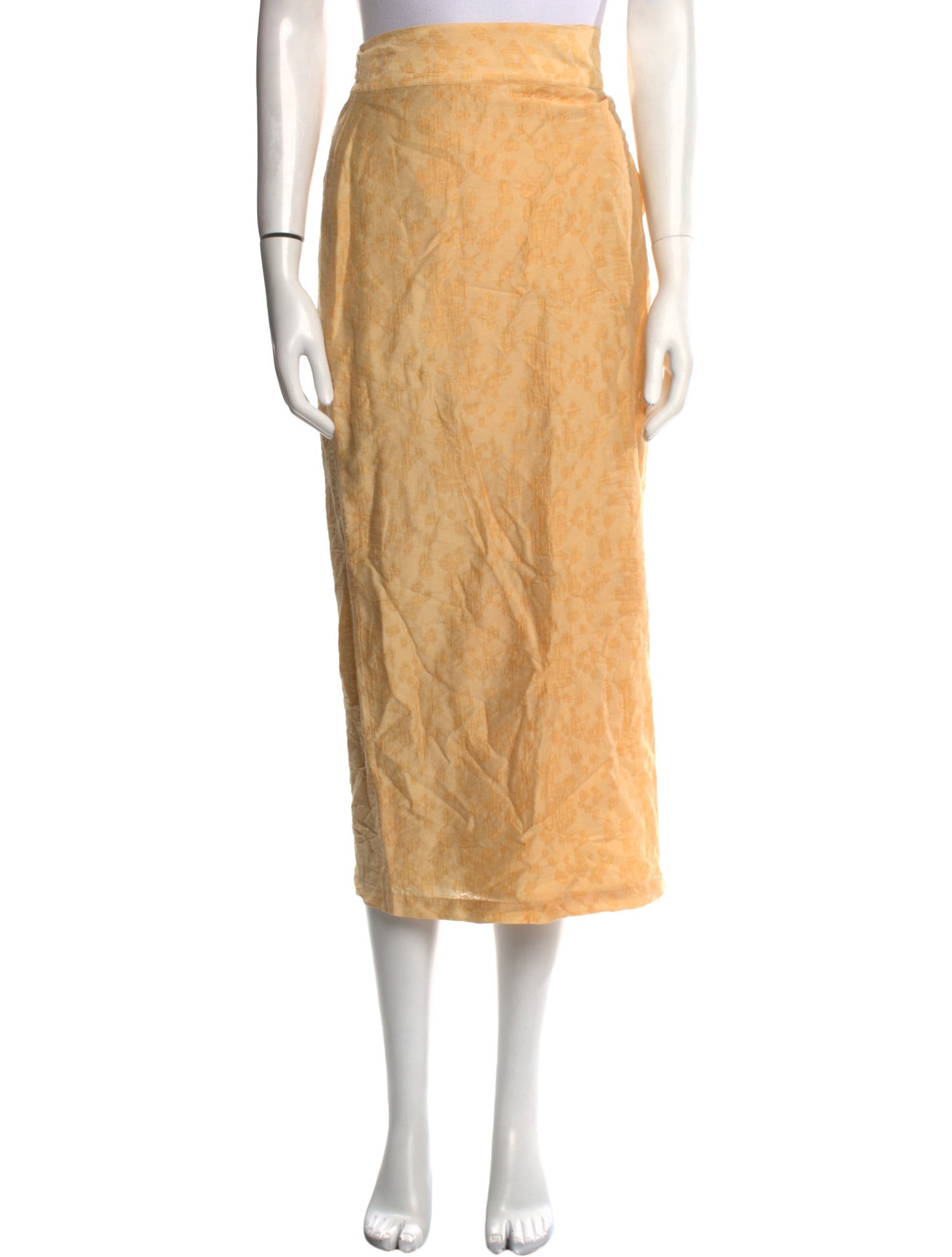 USISI SISTER Linen Midi Length Skirt