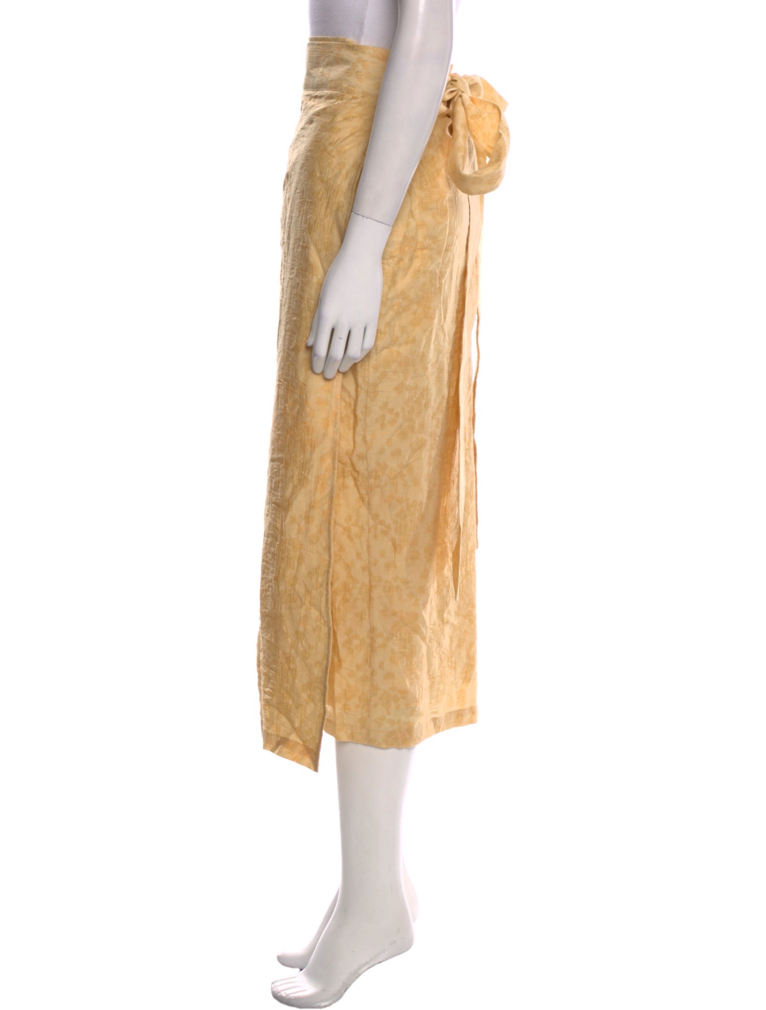 USISI SISTER Linen Midi Length Skirt