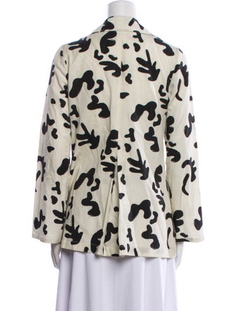 USISI SISTER Silk Floral Print Blazer