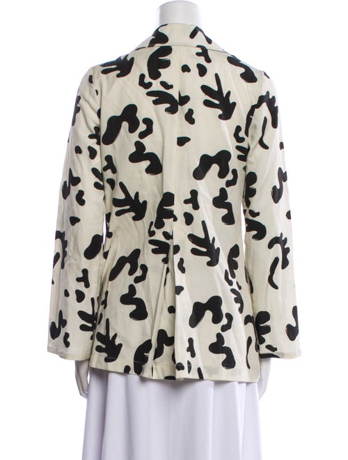 USISI SISTER Silk Floral Print Blazer