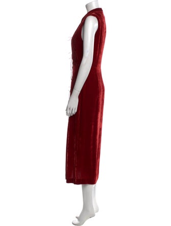 USISI SISTER V-Neck Midi Length Dress