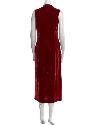 USISI SISTER V-Neck Midi Length Dress