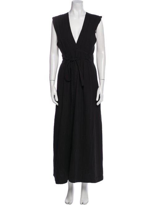 USISI SISTER V-Neck Long Dress