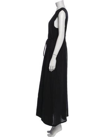 USISI SISTER V-Neck Long Dress