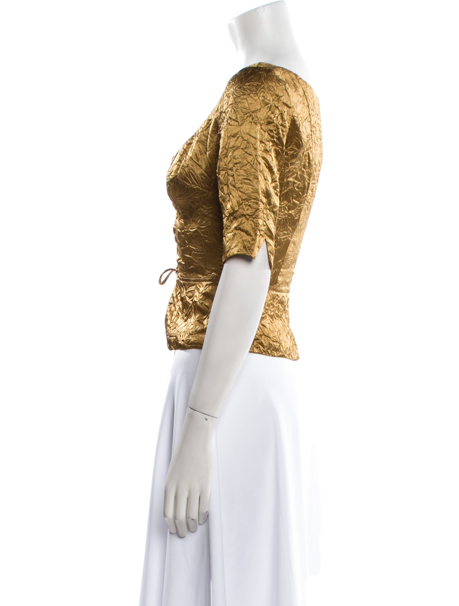 USISI SISTER Animal Print V-Neck Crop Top w/ Tags