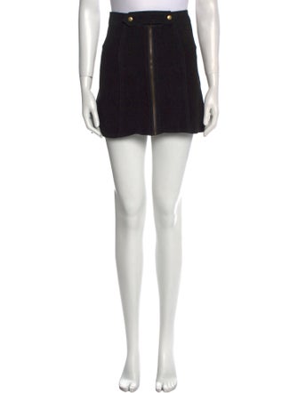 Understated Leather Leather Mini Skirt