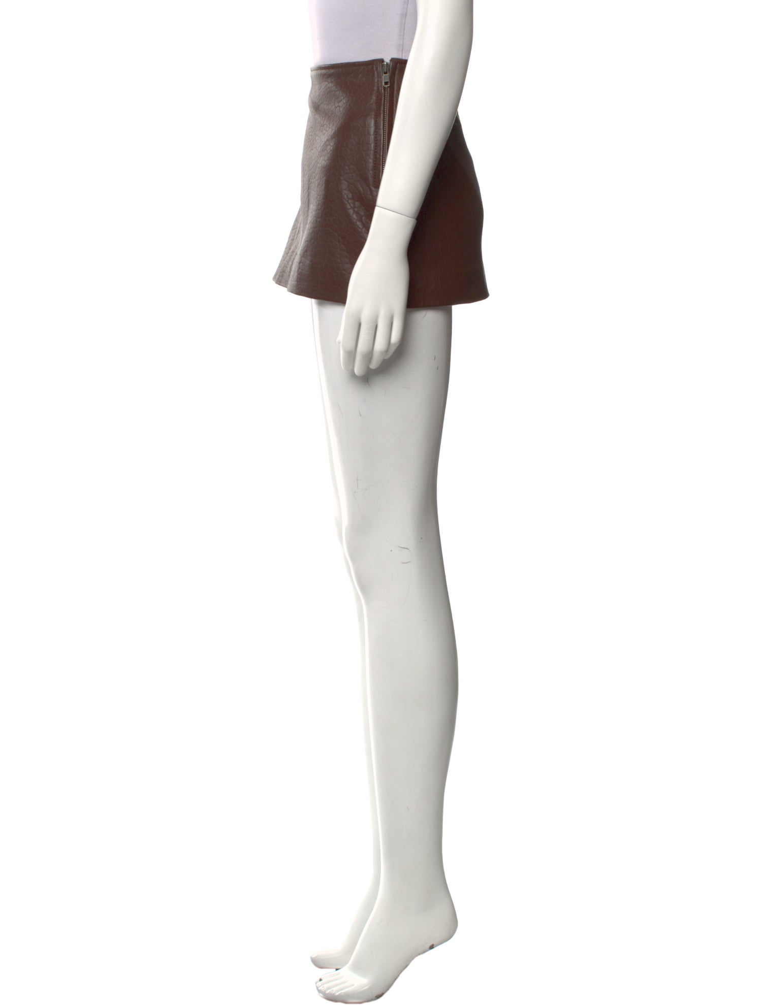 Understated Leather Leather Mini Skirt