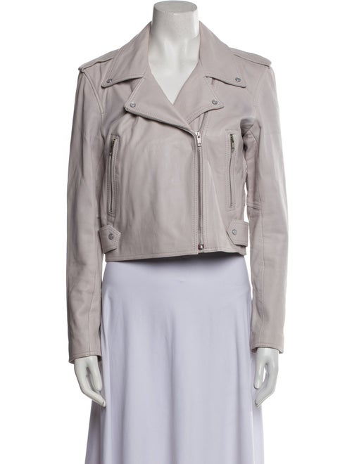 Understated Leather Leather Biker Jacket